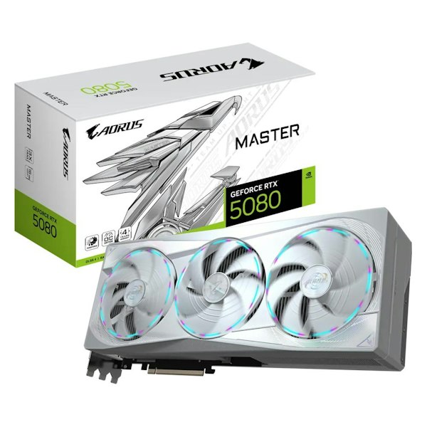 Gigabyte GeForce RTX 5080 AORUS MASTER ICE 16GB GDDR7 (White)