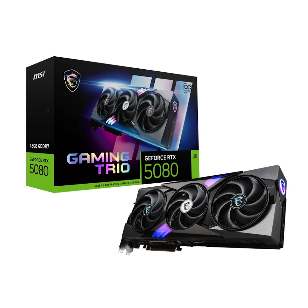MSI GeForce RTX 5080 16GB GDDR7 GAMING TRIO OC