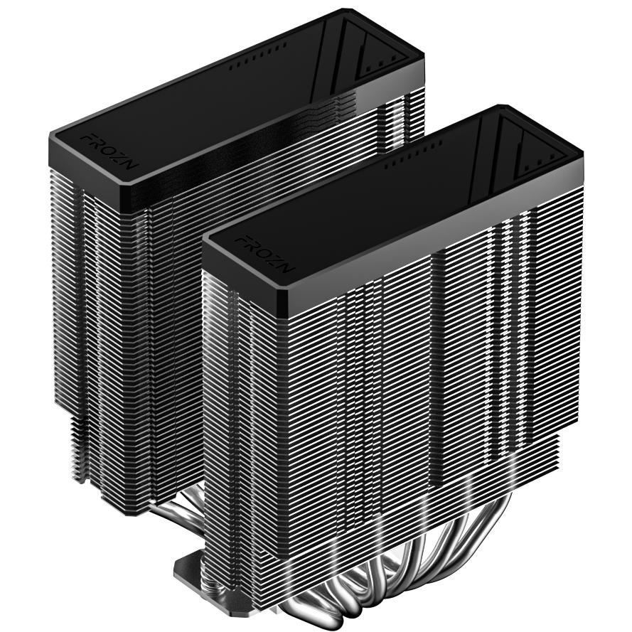 A large main feature product image of ID-COOLING FROZN A620 PRO SE ARGB Dual-Tower CPU Cooler (Black)