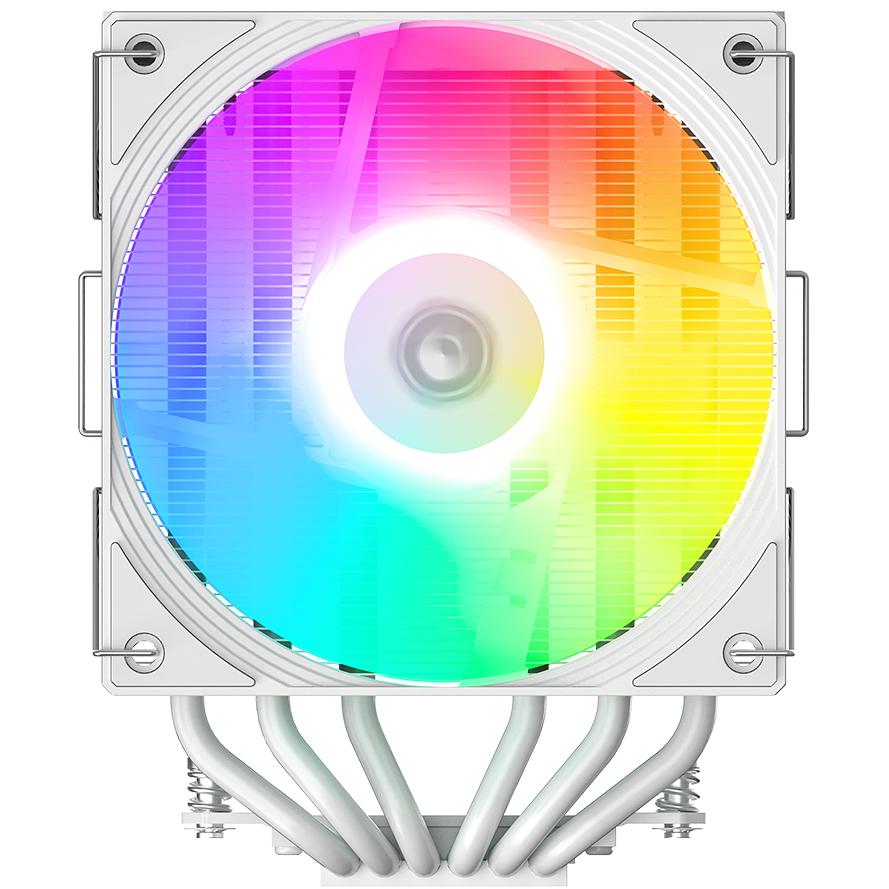 A large main feature product image of ID-COOLING FROZN A620 PRO SE ARGB Dual-Tower CPU Cooler (White)