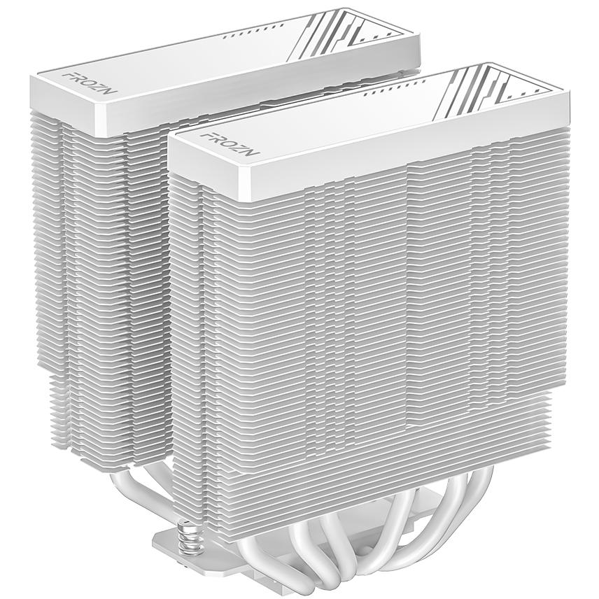 A large main feature product image of ID-COOLING FROZN A620 PRO SE ARGB Dual-Tower CPU Cooler (White)