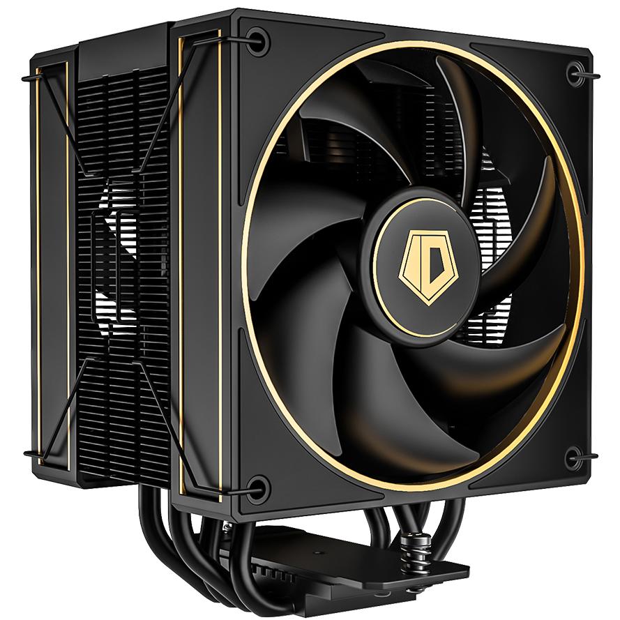 A large main feature product image of ID-COOLING FROZN A410 D CPU Cooler (Black/Gold)