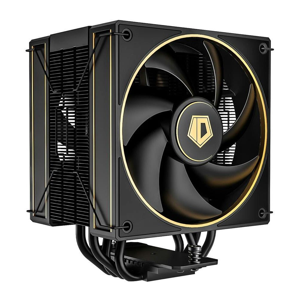 A large main feature product image of ID-COOLING FROZN A410 D CPU Cooler (Black/Gold)