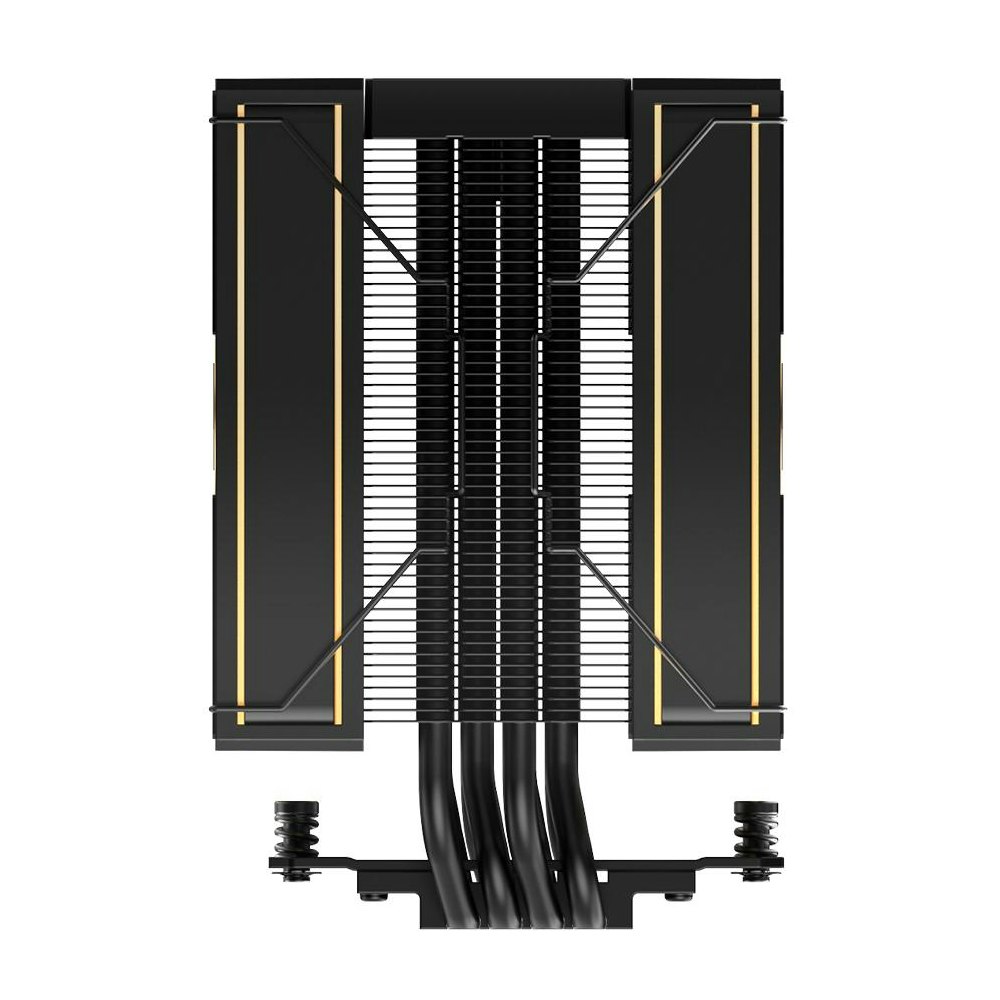 A large main feature product image of ID-COOLING FROZN A410 D CPU Cooler (Black/Gold)