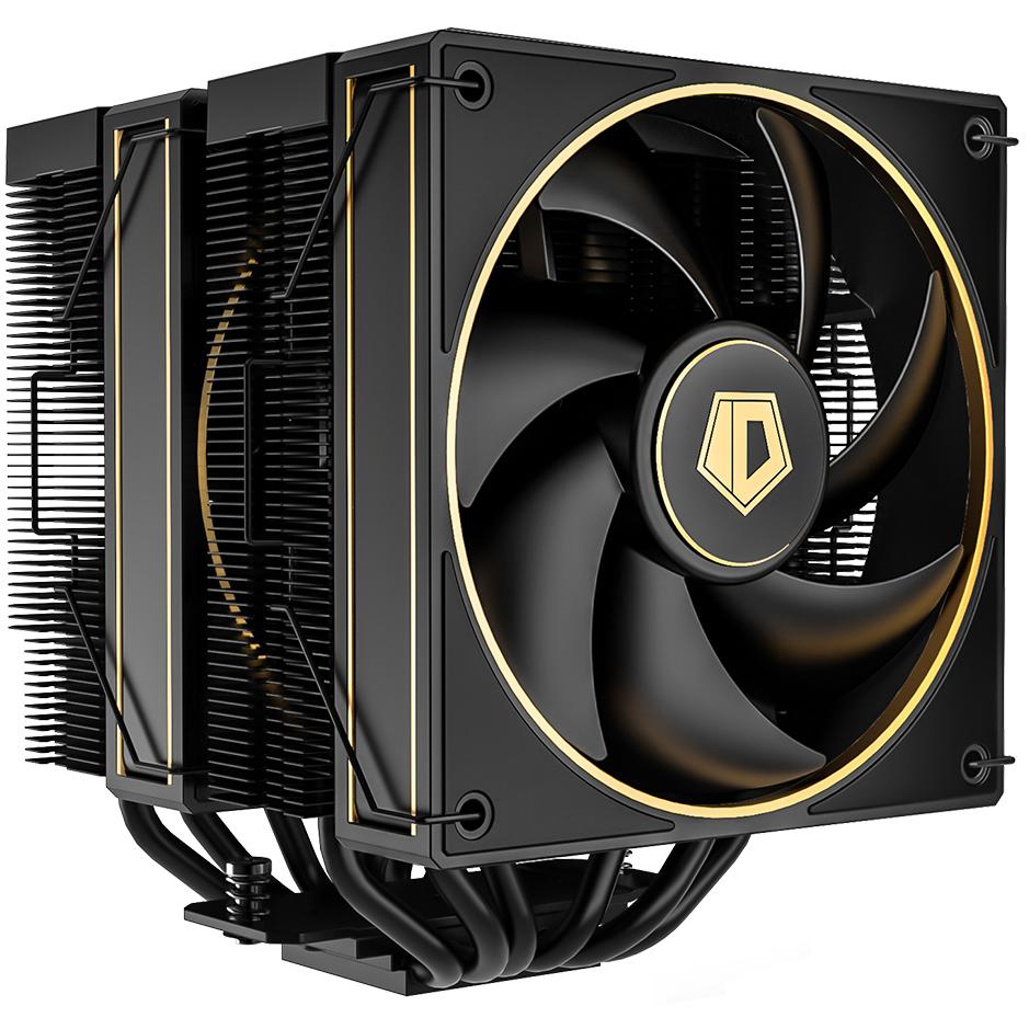 A large main feature product image of ID-COOLING FROZN A620 Dual-Tower CPU Cooler (Black/Gold)