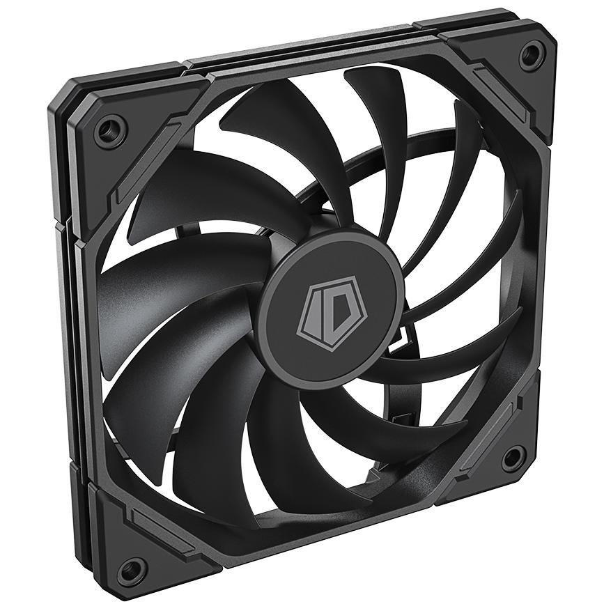 A large main feature product image of ID-COOLING TF Series Slim 120mm PWM Fan (Black)