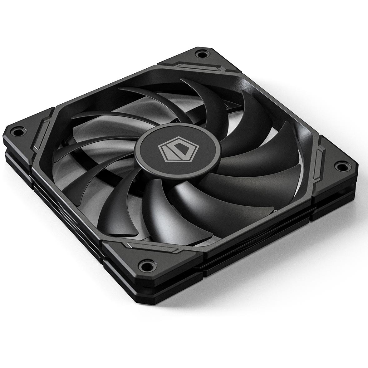 A large main feature product image of ID-COOLING TF Series Slim 120mm PWM Fan (Black)