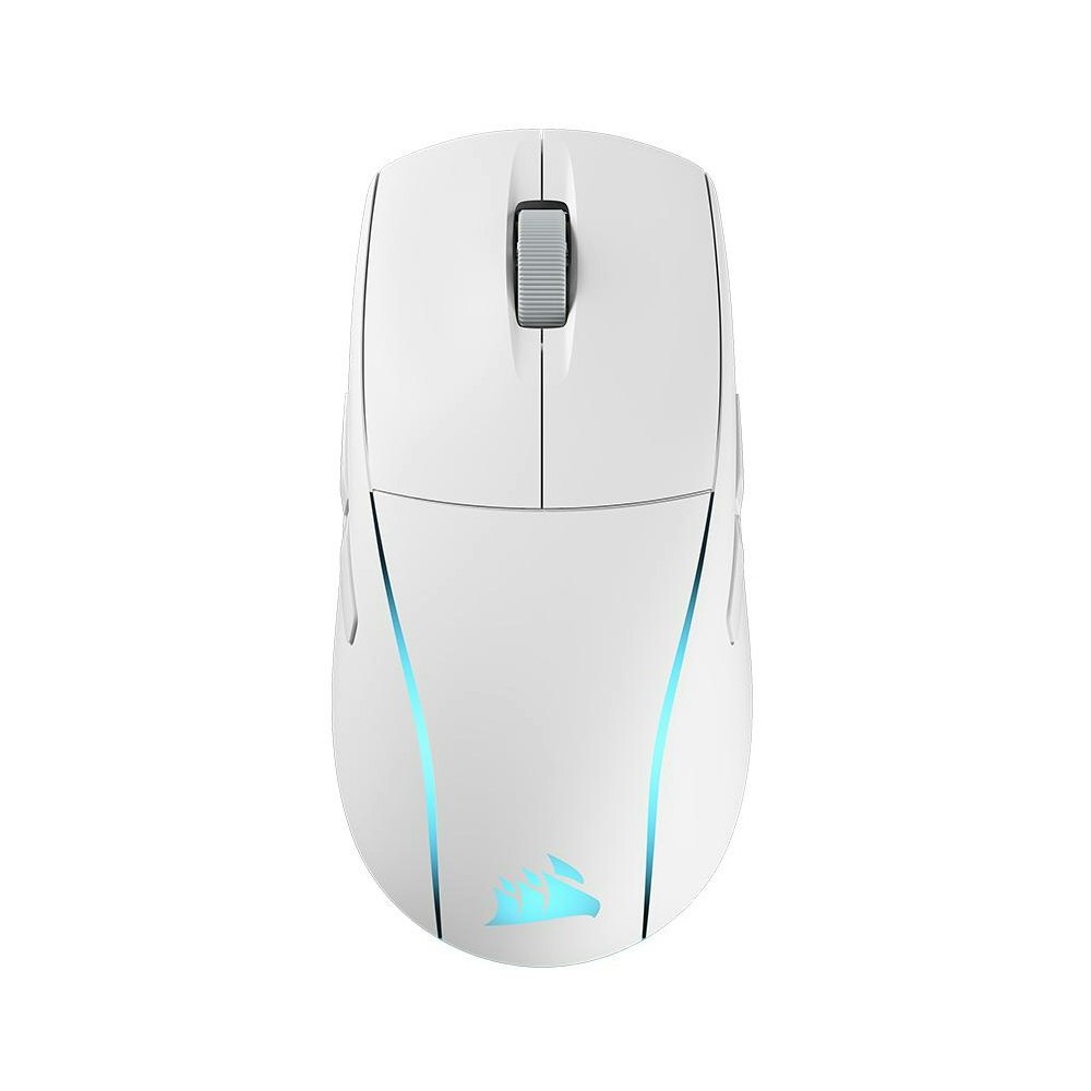 A large main feature product image of Corsair M75 WIRELESS Lightweight RGB Gaming Mouse (White)