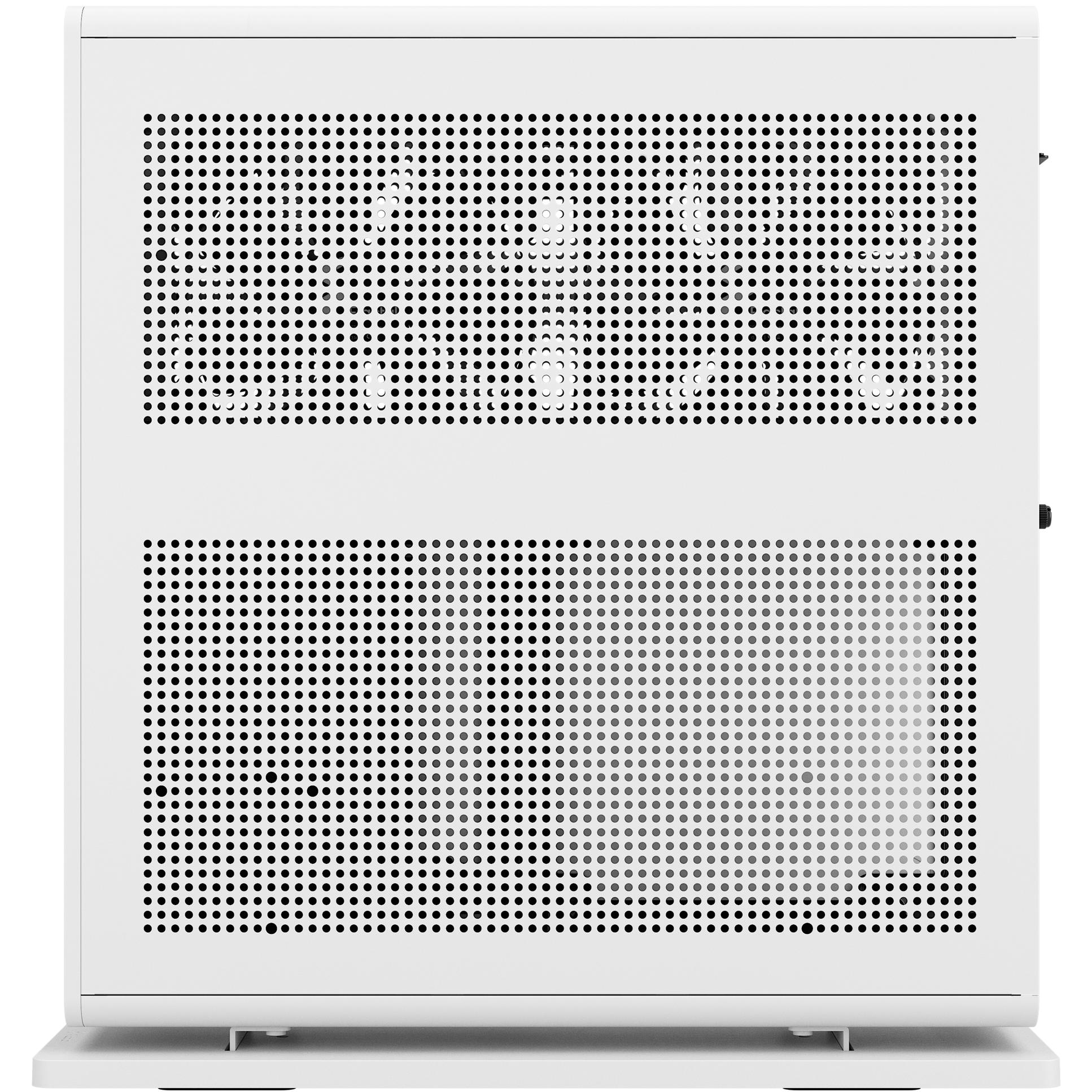 A large main feature product image of Fractal Design Ridge PCIe 4.0 SFF 12.6L Vertical Mini-ITX Case (White)