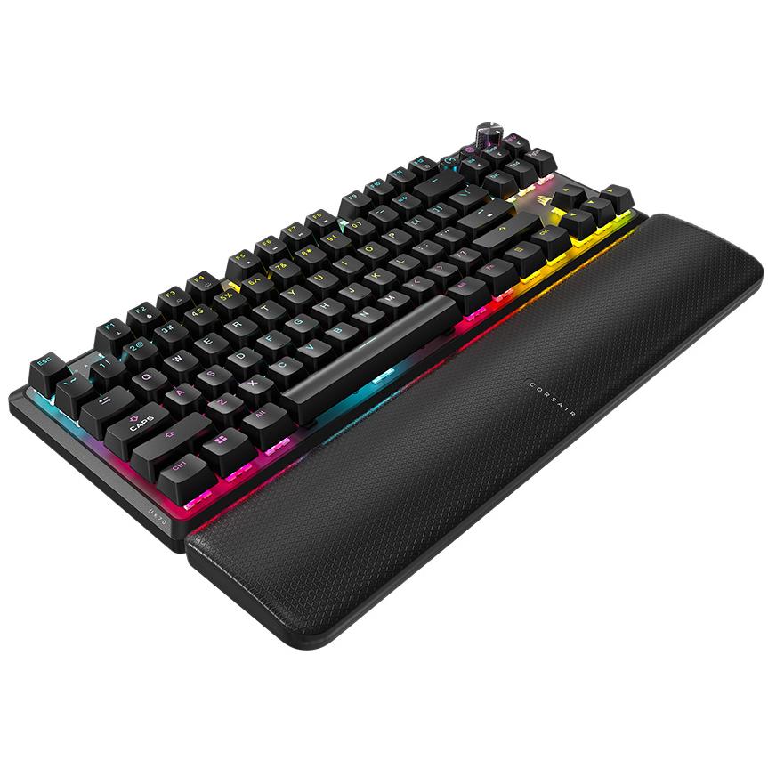 A large main feature product image of Corsair K70 CORE TKL WIRELESS RGB Mechanical Gaming Keyboard (MLX Red V2 Switch)