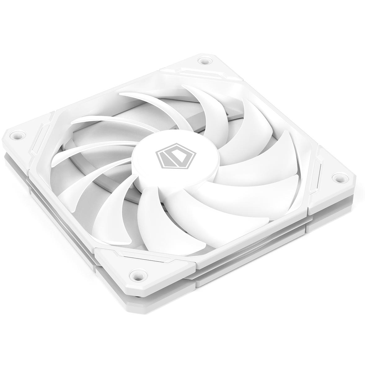 A large main feature product image of ID-COOLING TF Series Slim 120mm PWM Fan (White)