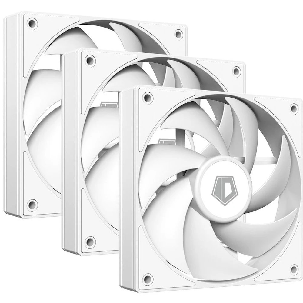 ID-COOLING AF Series 120mm Performance PWM Fan 3-Pack (White)