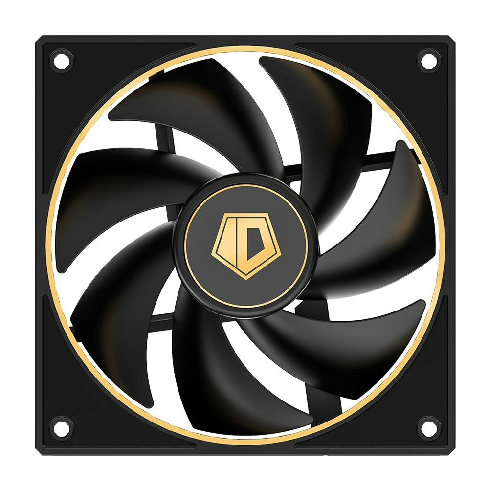 A large main feature product image of ID-COOLING AF Series 120mm Performance PWM Fan (Black/Gold)