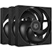 A product image of ID-COOLING AS Series 120mm PWM Fan 3-Pack (Black)