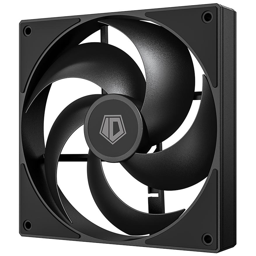 A large main feature product image of ID-COOLING AS Series 120mm PWM Fan 3-Pack (Black)