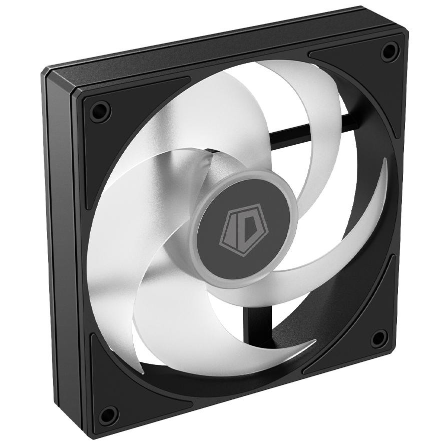 A large main feature product image of ID-COOLING AS Series 120mm ARGB PWM Fan (Black)