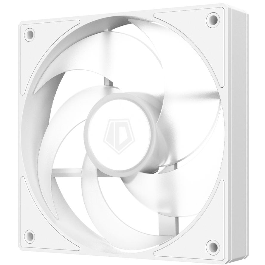A large main feature product image of ID-COOLING AS Series 120mm ARGB PWM Fan 3-Pack (White)