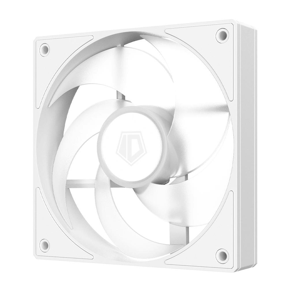 A large main feature product image of ID-COOLING AS Series 120mm ARGB PWM Fan 3-Pack (White)