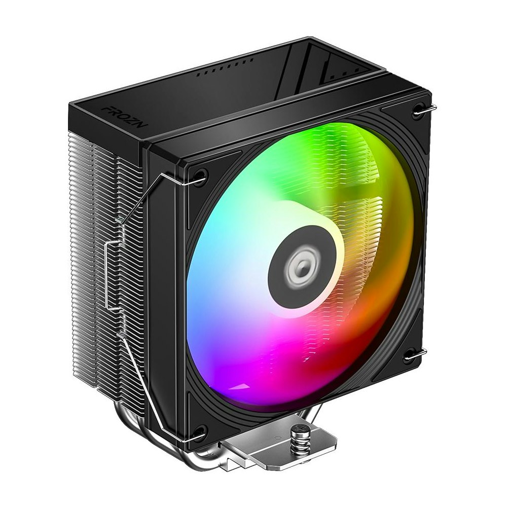 A large main feature product image of ID-COOLING FROZN A410 SE ARGB CPU Cooler (Black)