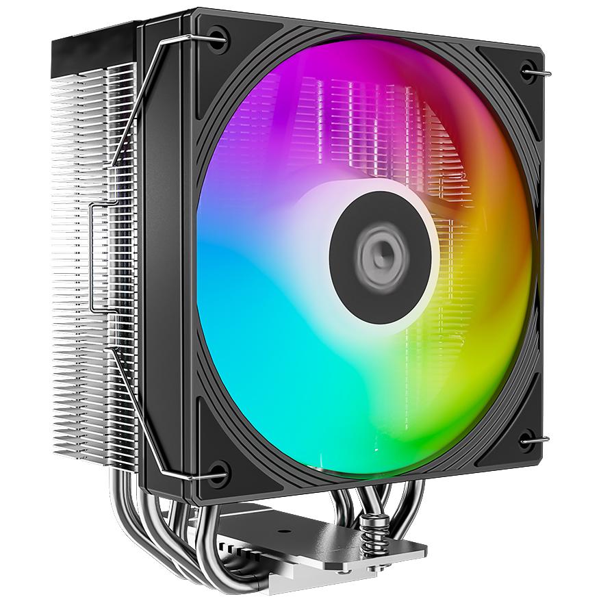 A large main feature product image of ID-COOLING FROZN A410 SE ARGB CPU Cooler (Black)