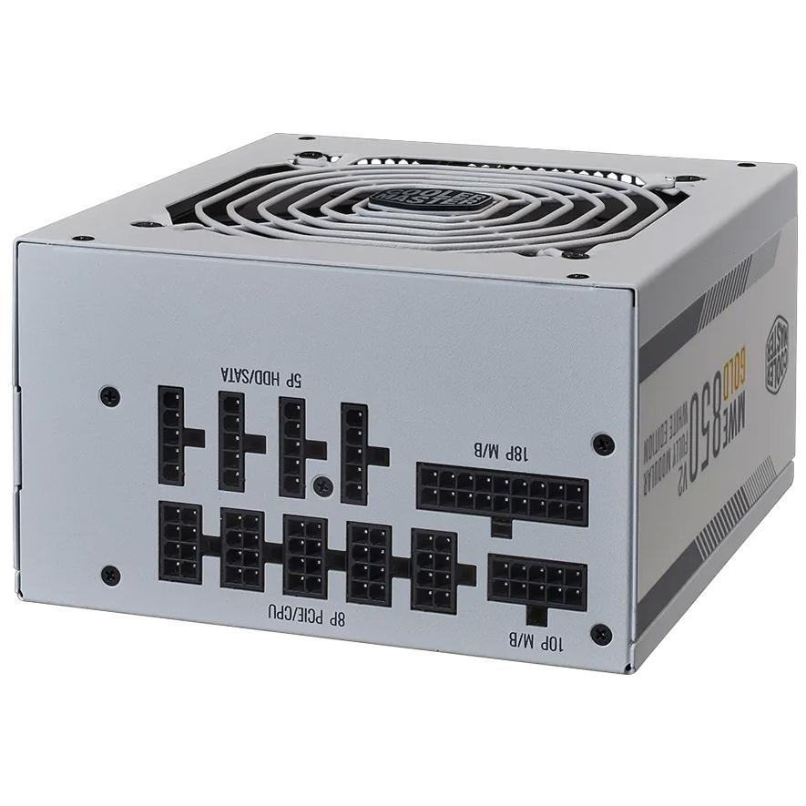 A large main feature product image of Cooler Master MWE Gold V2 850W ATX 3.1 Modular PSU (White)