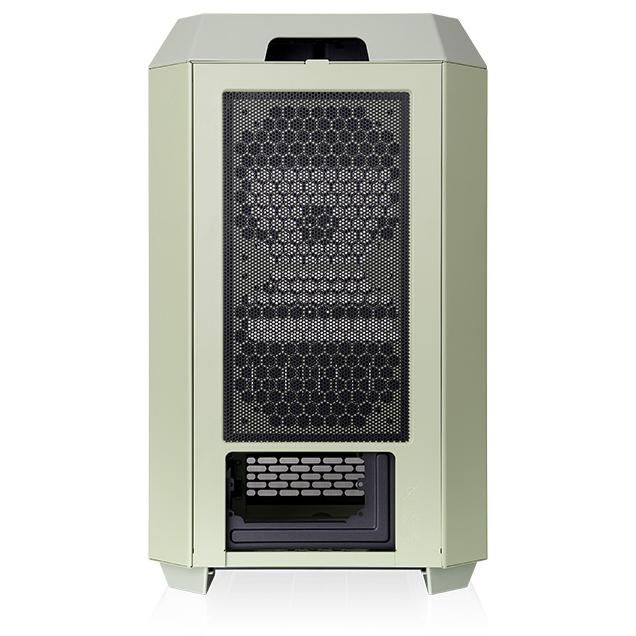 A large main feature product image of Thermaltake The Tower 250 Tempered Glass Mini Tower Case (Matcha Green)