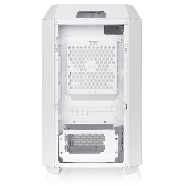 A large main feature product image of Thermaltake The Tower 250 Tempered Glass Mini Tower Case (Snow)