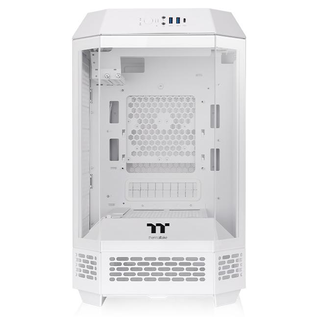 A large main feature product image of Thermaltake The Tower 250 Tempered Glass Mini Tower Case (Snow)