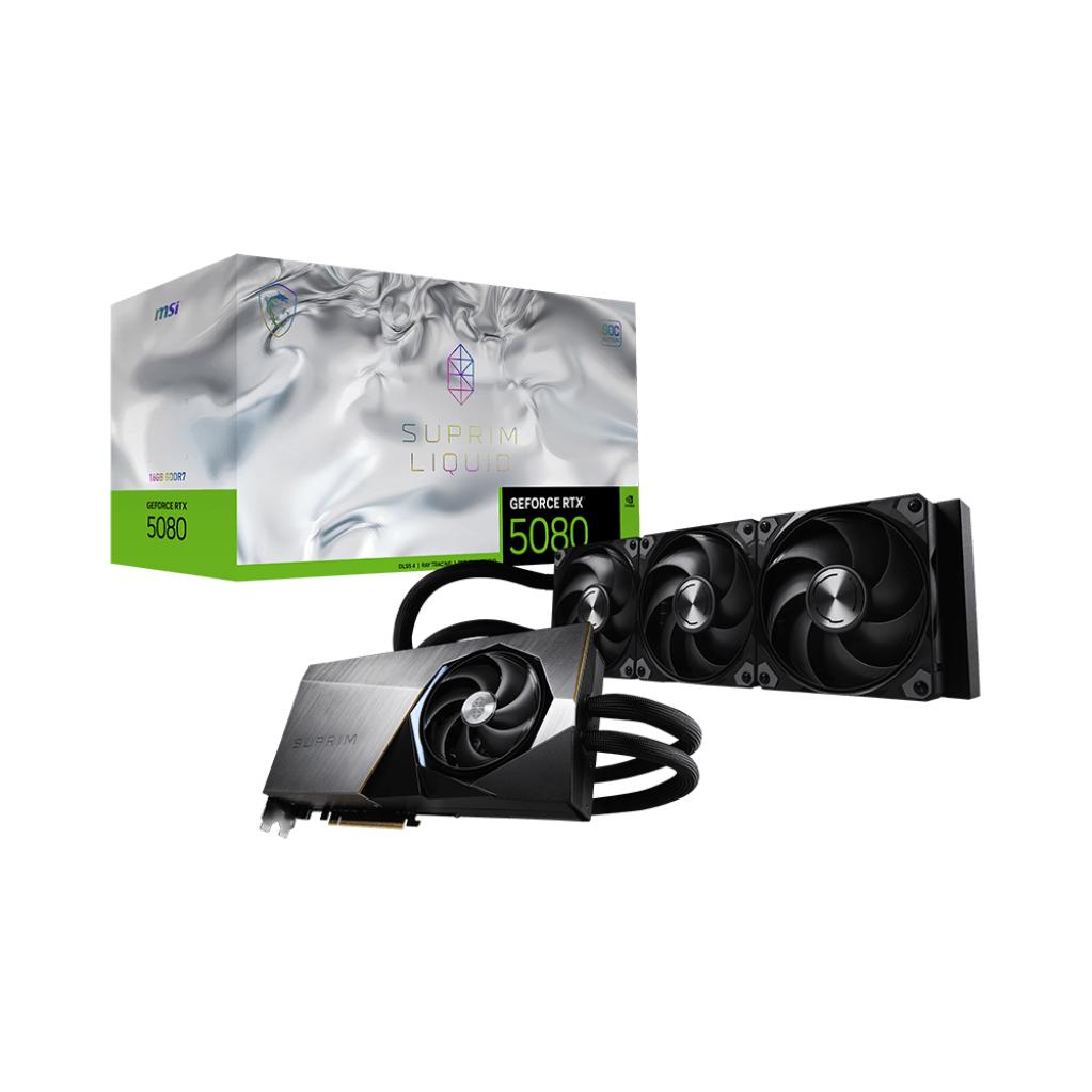 MSI GeForce RTX 5080 Suprim Liquid SOC 16GB GDDR7