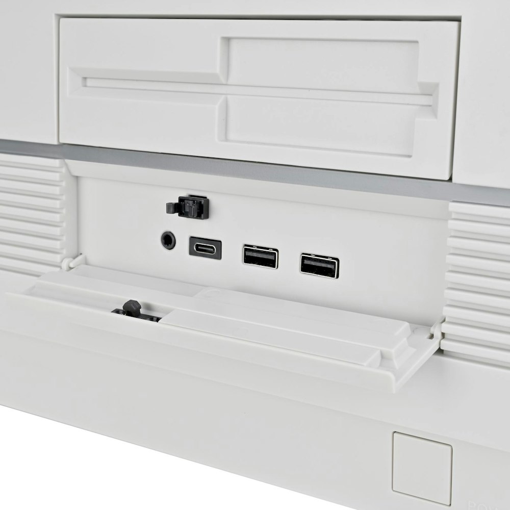 A large main feature product image of SilverStone FLP01 Retro HTPC Case