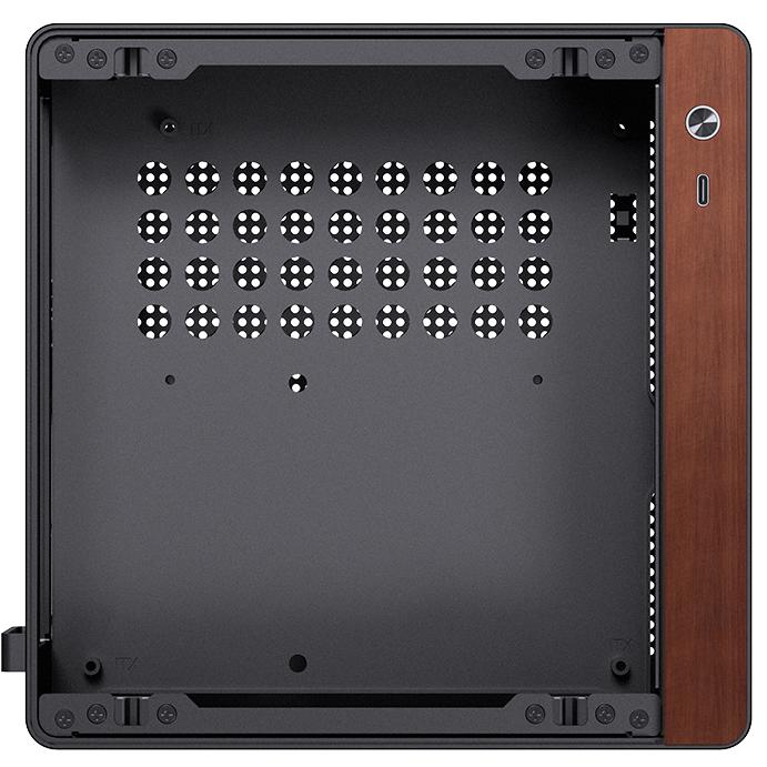 A large main feature product image of Jonsbo NV10 - SFF 4.5L Mini-ITX Case (Black)