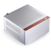 A product image of Jonsbo NV10 SFF 4.5L Mini-ITX Case (Silver)