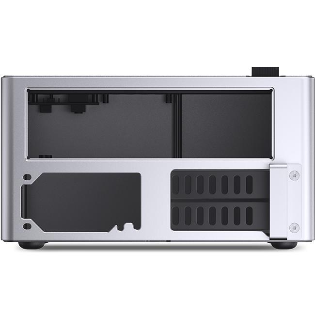 A large main feature product image of Jonsbo NV10 - SFF 4.5L Mini-ITX Case (Silver)