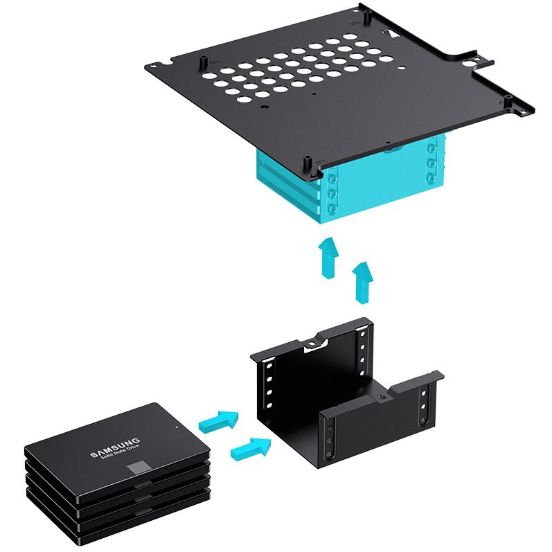 A large main feature product image of Jonsbo N10 - SFF 4.5L Mini-ITX NAS Case (Silver)