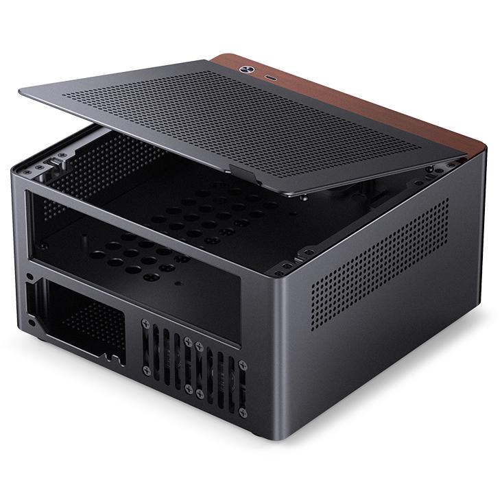 A large main feature product image of Jonsbo N10 - SFF 4.5L Mini-ITX NAS Case (Black)