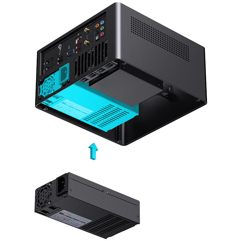 A large main feature product image of Jonsbo N10 - SFF 4.5L Mini-ITX NAS Case (Black)