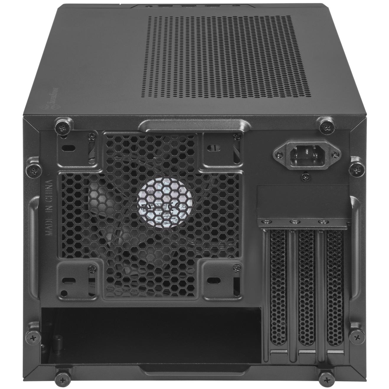 A large main feature product image of SilverStone SUGO 14 SFF 19.6L Mini-ITX Case (Black)