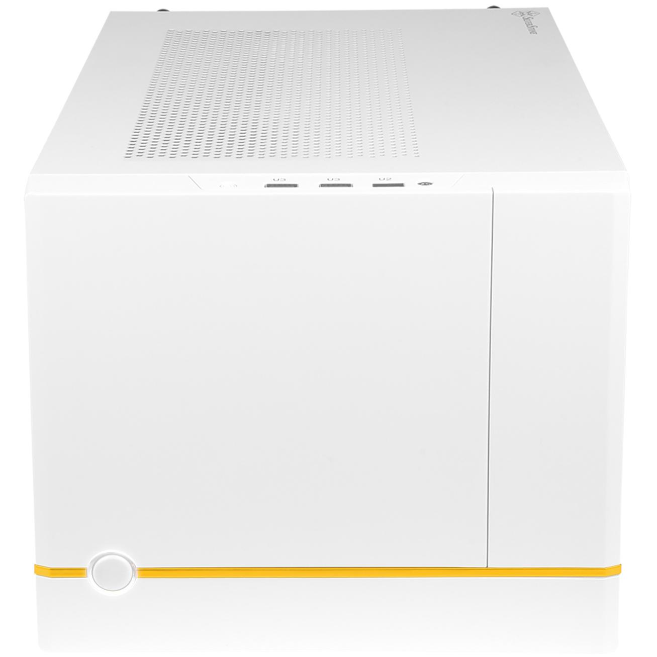 A large main feature product image of SilverStone SUGO 14 SFF 19.6L Mini-ITX Case (White)