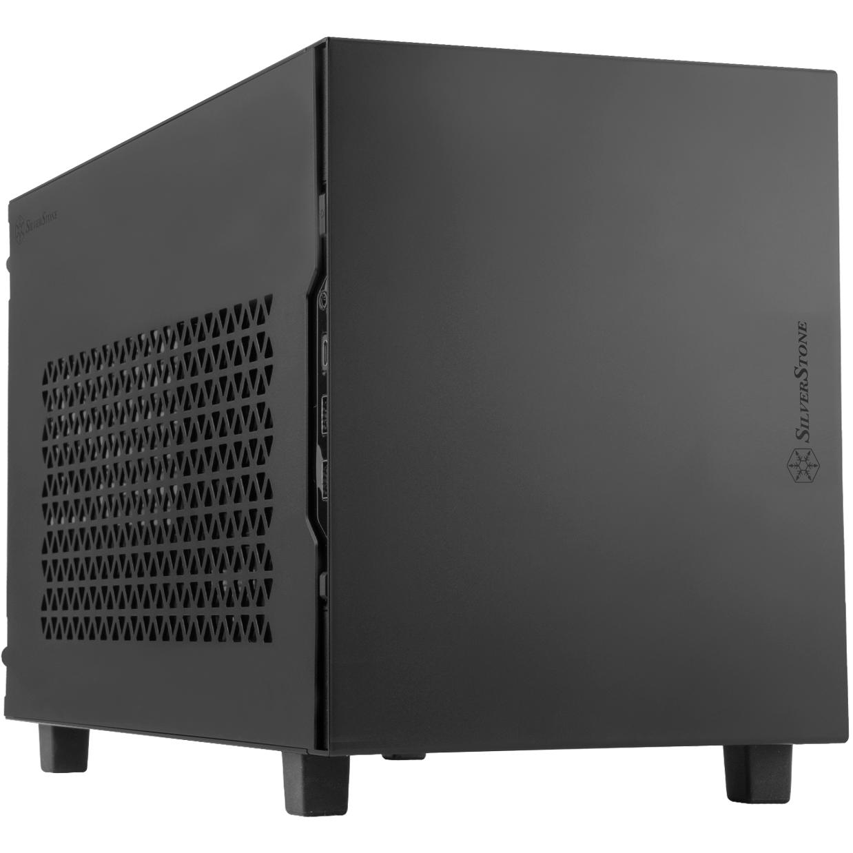 A large main feature product image of SilverStone SUGO 15 SFF 19L Mini-ITX Case (Black)