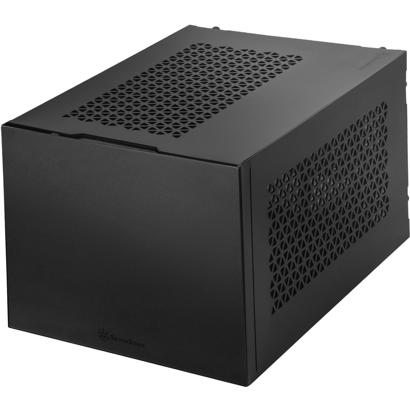 A large main feature product image of SilverStone SUGO 15 SFF 19L Mini-ITX Case (Black)