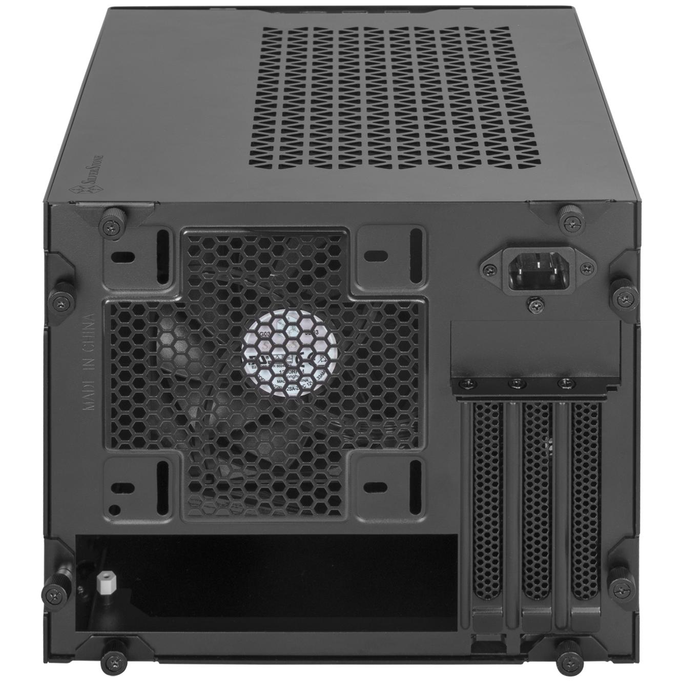A large main feature product image of SilverStone SUGO 15 SFF 19L Mini-ITX Case (Black)