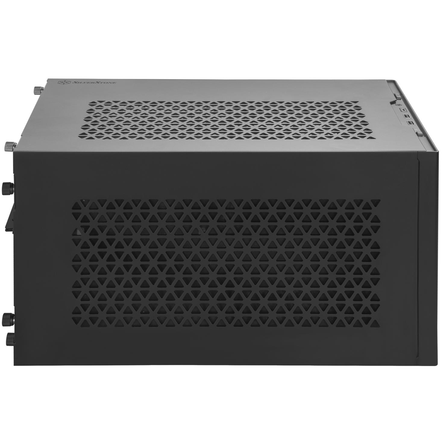 A large main feature product image of SilverStone SUGO 15 SFF 19L Mini-ITX Case (Black)