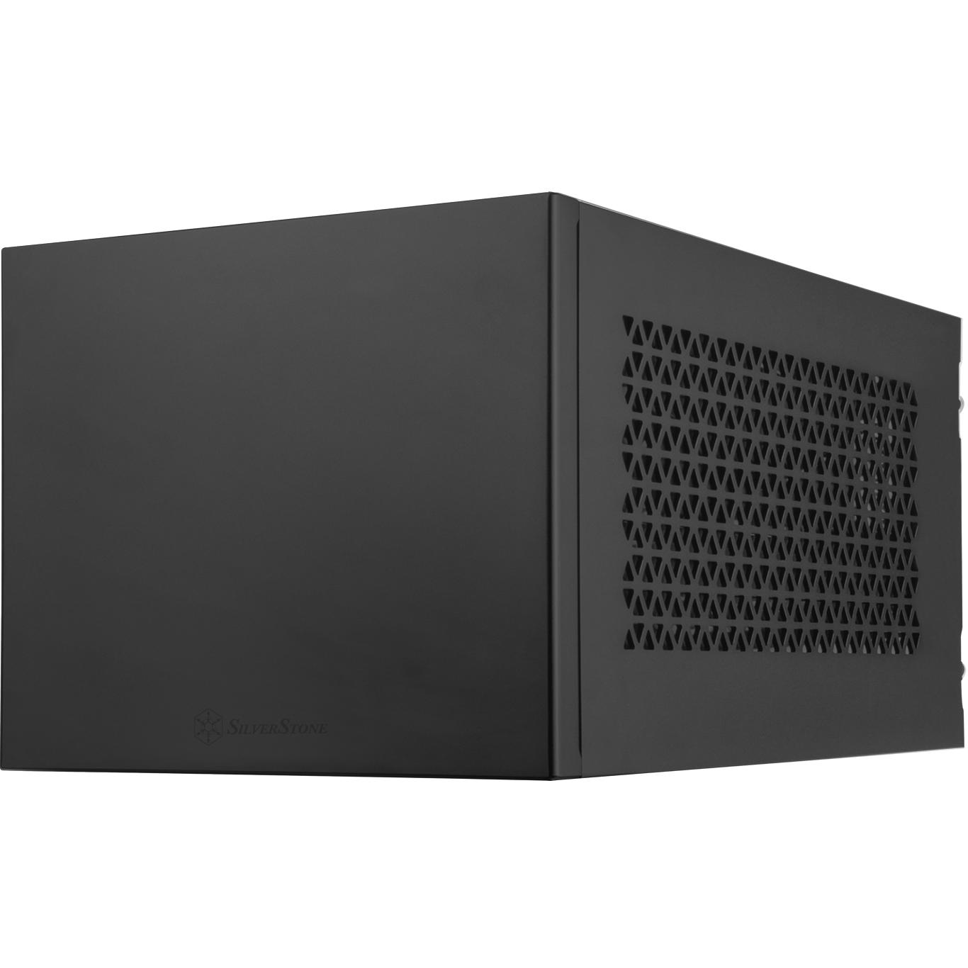 A large main feature product image of SilverStone SUGO 15 SFF 19L Mini-ITX Case (Black)