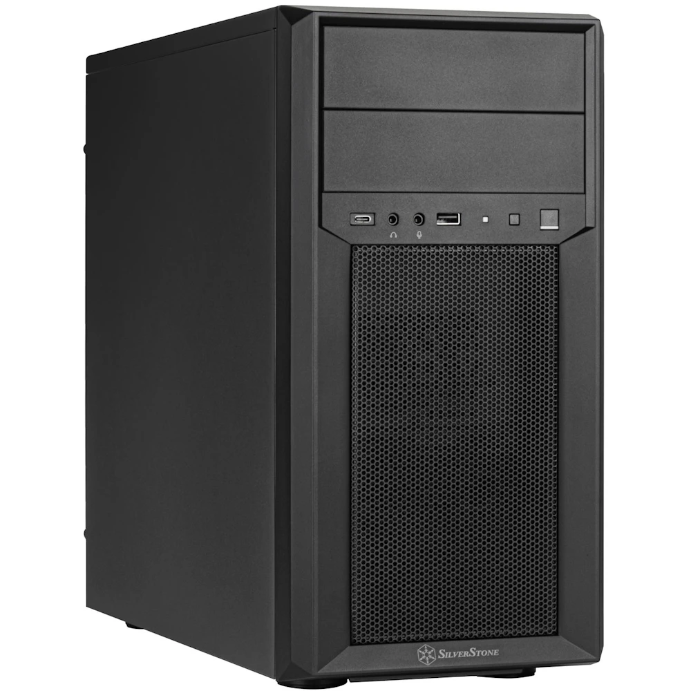 SilverStone FARA 313 USB-C Micro Tower Case (Black)