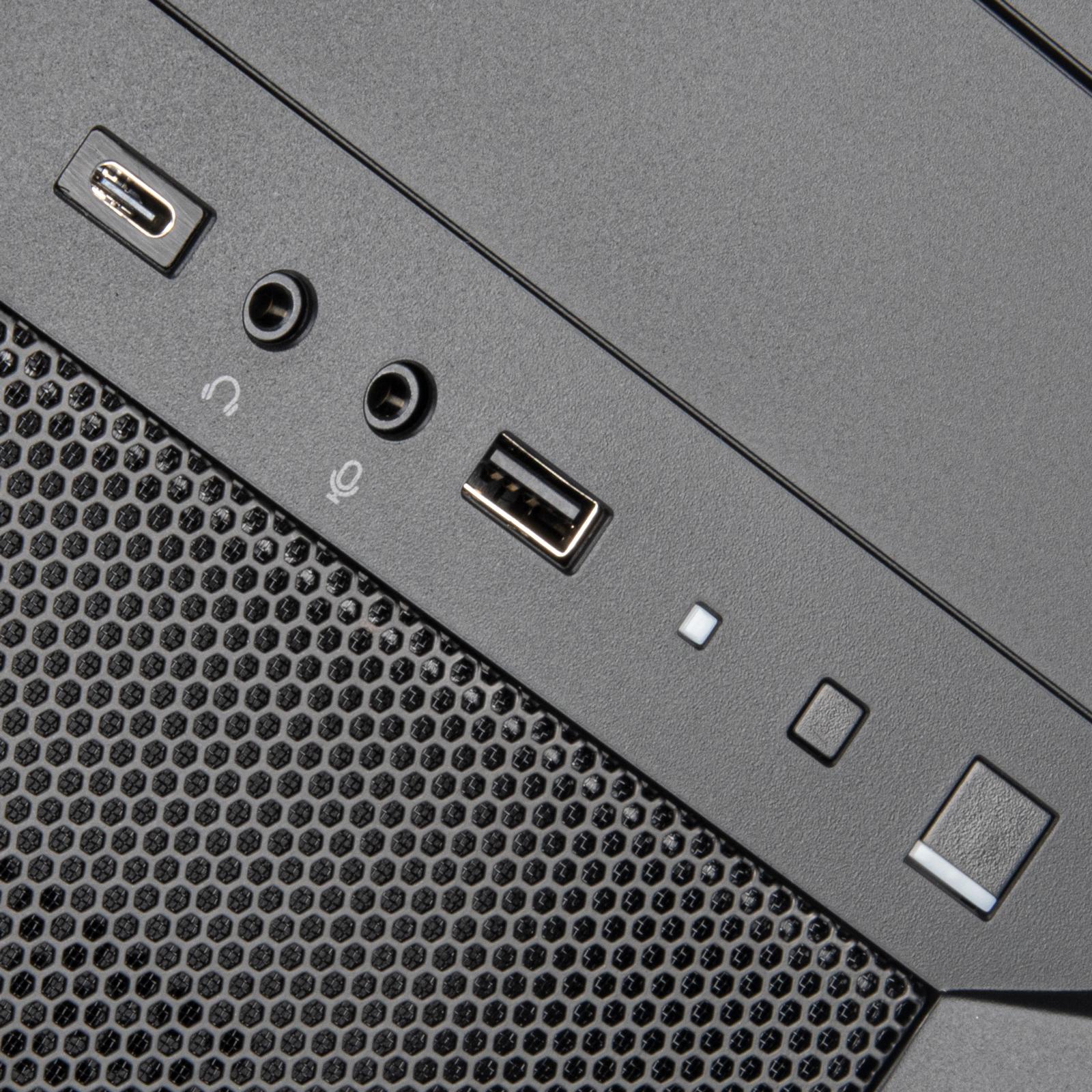 A large main feature product image of SilverStone FARA 313 USB-C Micro Tower Case (Black)