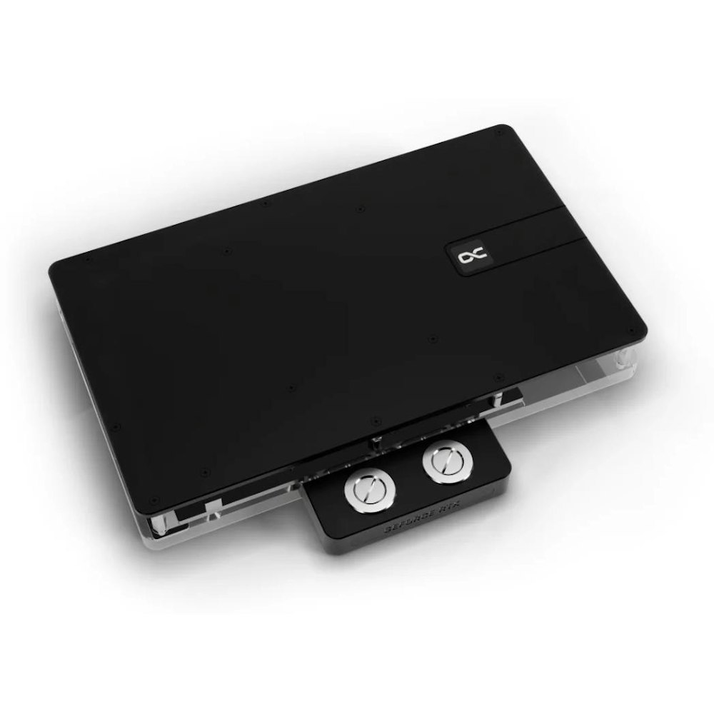 A large main feature product image of Alphacool Core GeForce RTX 5090 Suprim/Vanguard GPU Water Block