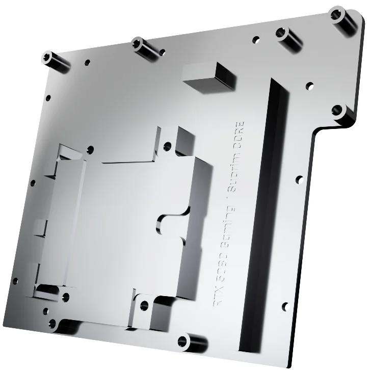 A large main feature product image of Alphacool Core GeForce RTX 5080 Suprim/Vanguard GPU Water Block