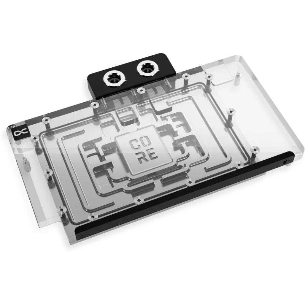 A large main feature product image of Alphacool Core GeForce RTX 5090 TUF Gaming GPU Water Block
