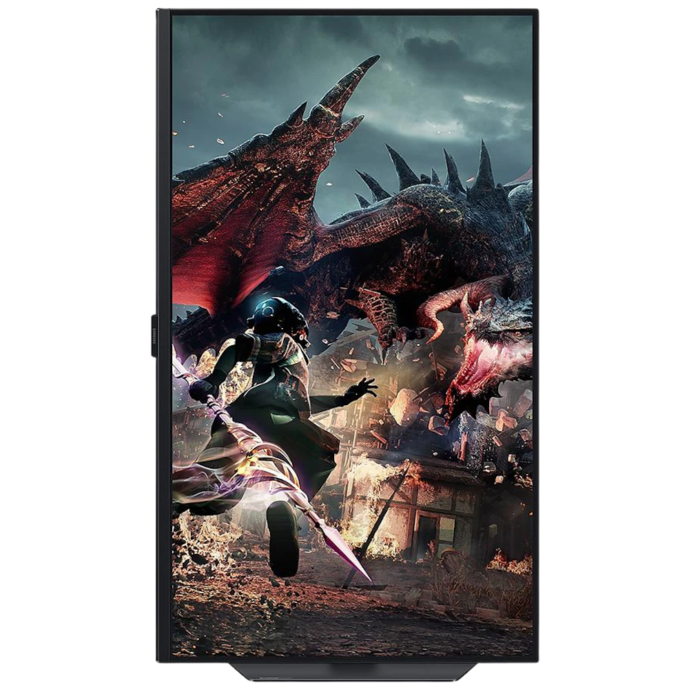 A large main feature product image of Samsung Odyssey G50D - 32" 1440p 180Hz Fast IPS Gaming Monitor