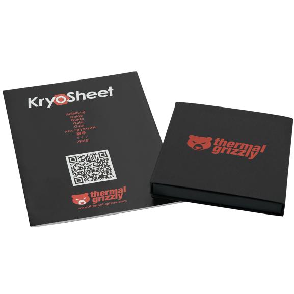 A large main feature product image of Thermal Grizzly Kryosheet - 44x37mm Performance Graphene Thermal Pad